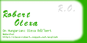 robert olexa business card